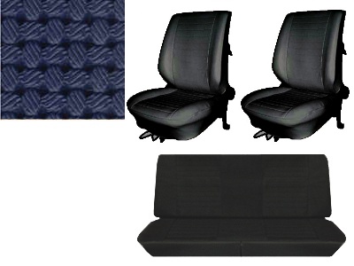 Seat upholstery blue set 8.72-7.75